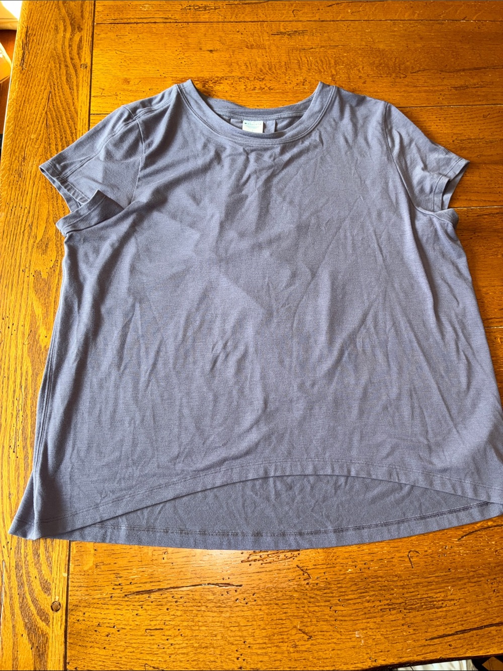Athleta Short Sleeve Crew Tee in Dusty Blue-Gray